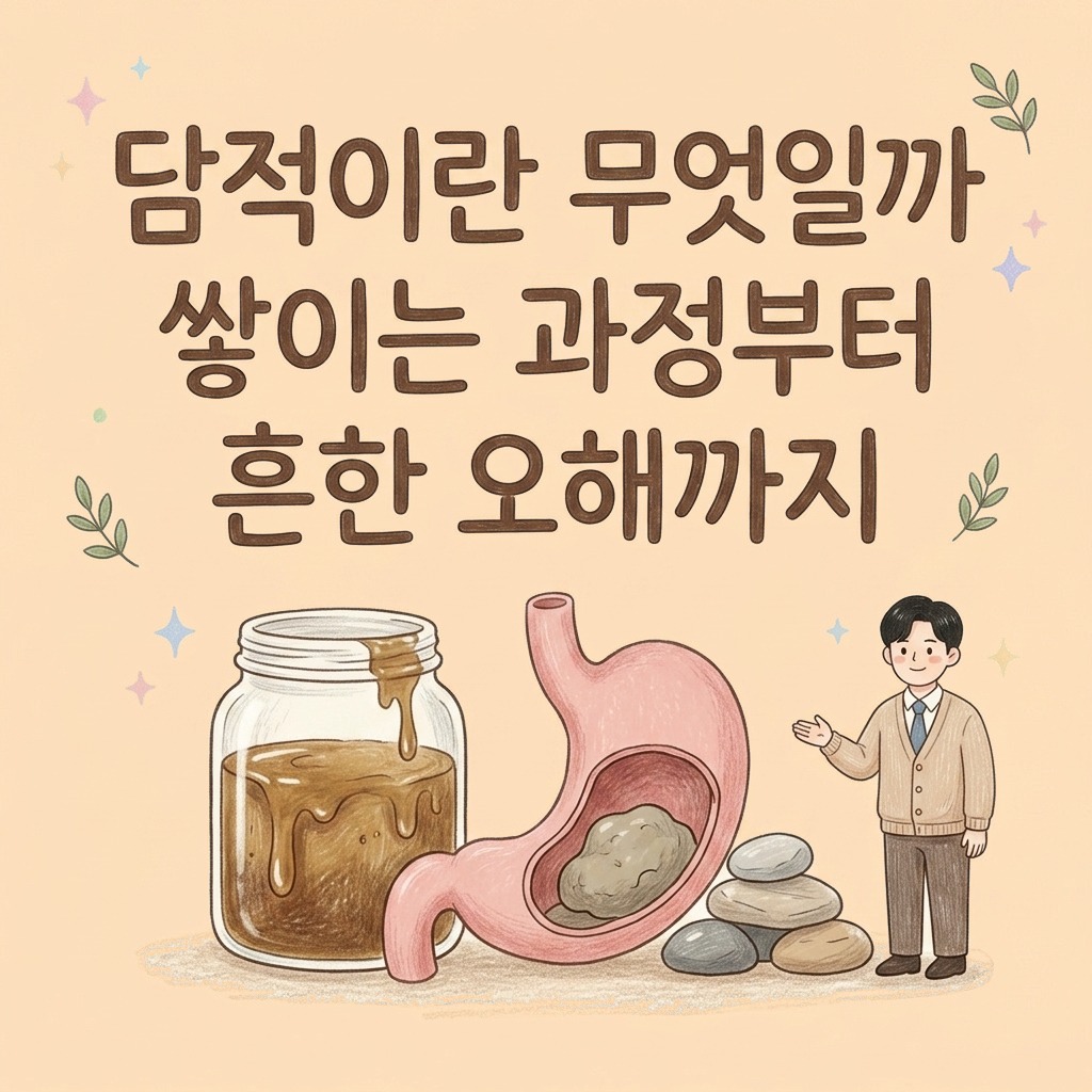 속이 늘 무겁고 명치가 굳었다면 — 담적(痰積) 이야기