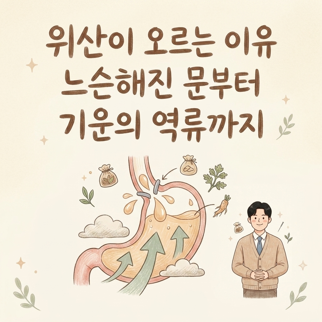 위산이 왜 자꾸 올라올까 — 역류성 식도염의 원인 (양방과 한의학의 시선)