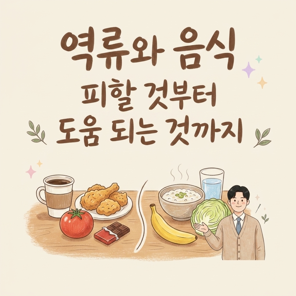 역류를 부르는 음식, 가라앉히는 음식 — 역류성 식도염과 생활습관