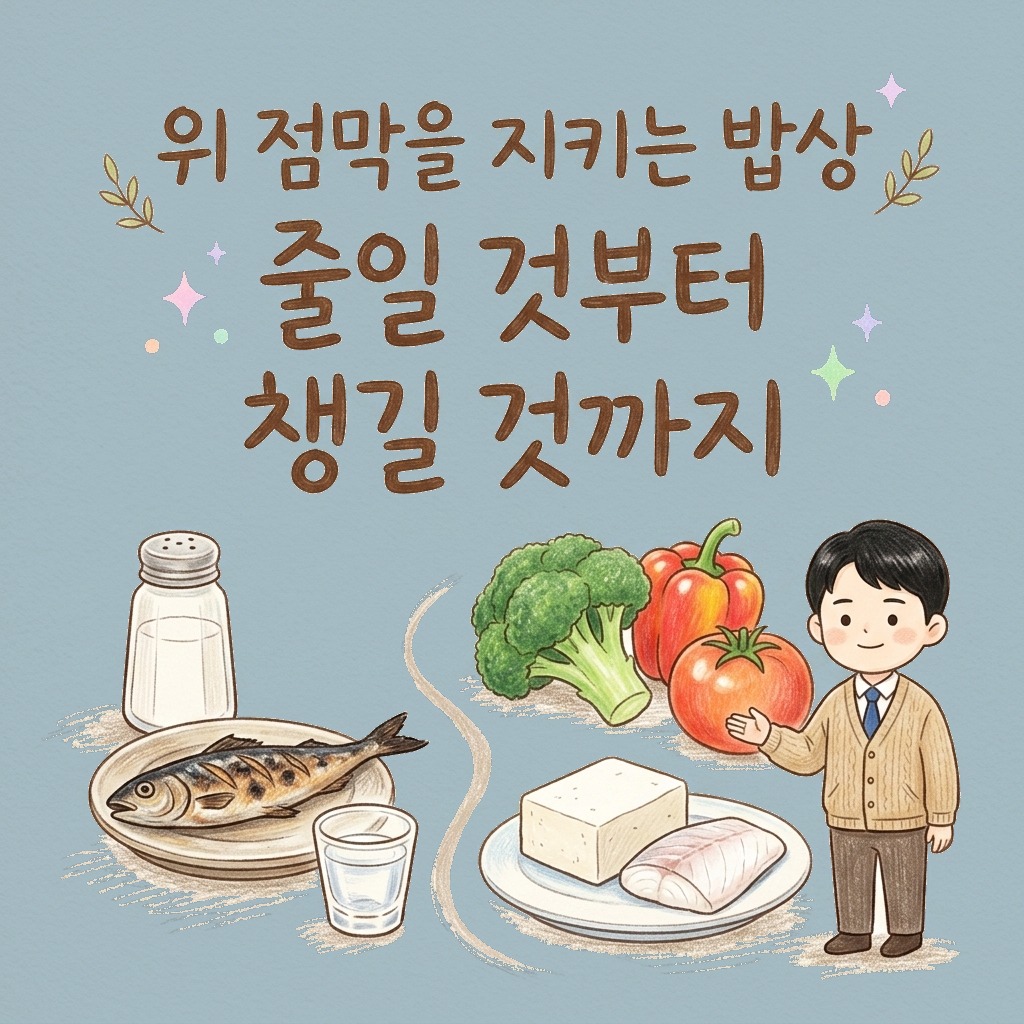 위 점막을 지키는 밥상 — 줄일 것과 챙길 것