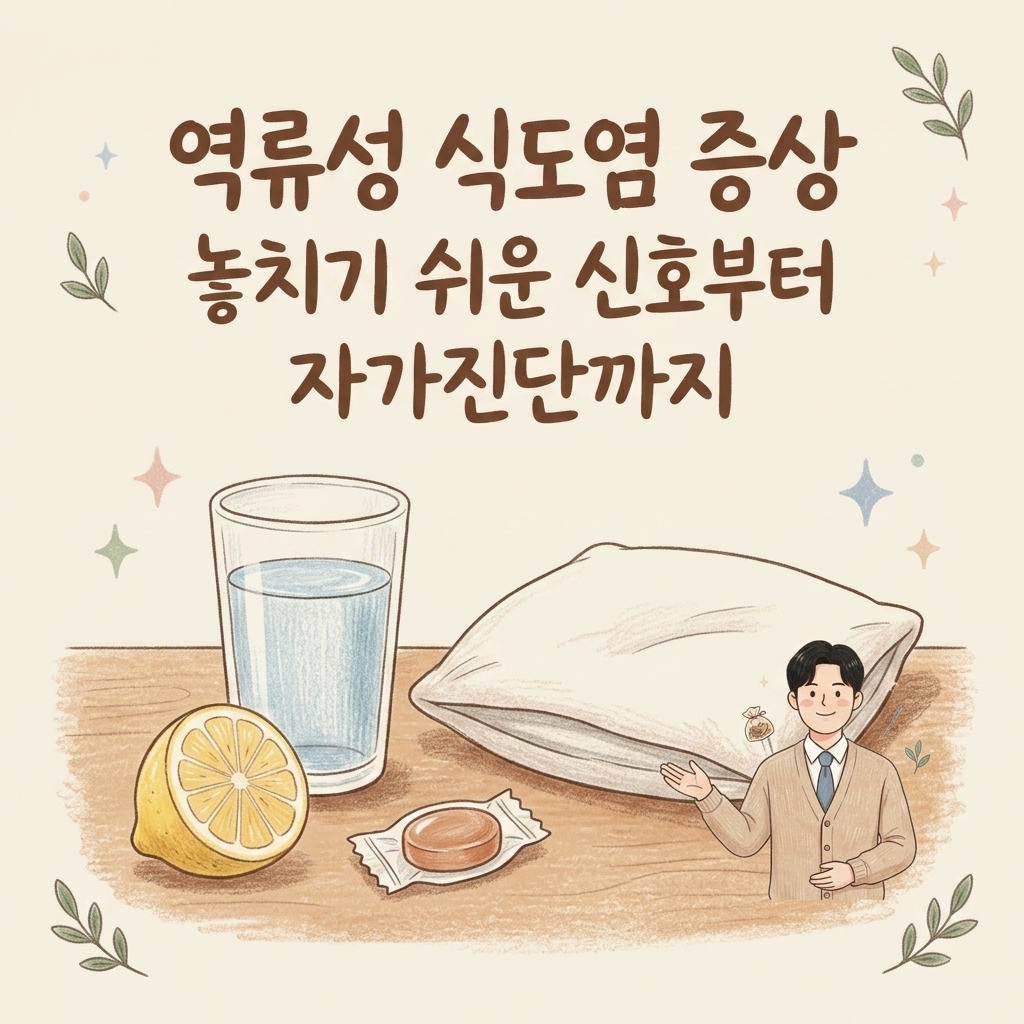 혹시 나도 역류성 식도염? 놓치기 쉬운 증상과 자가진단