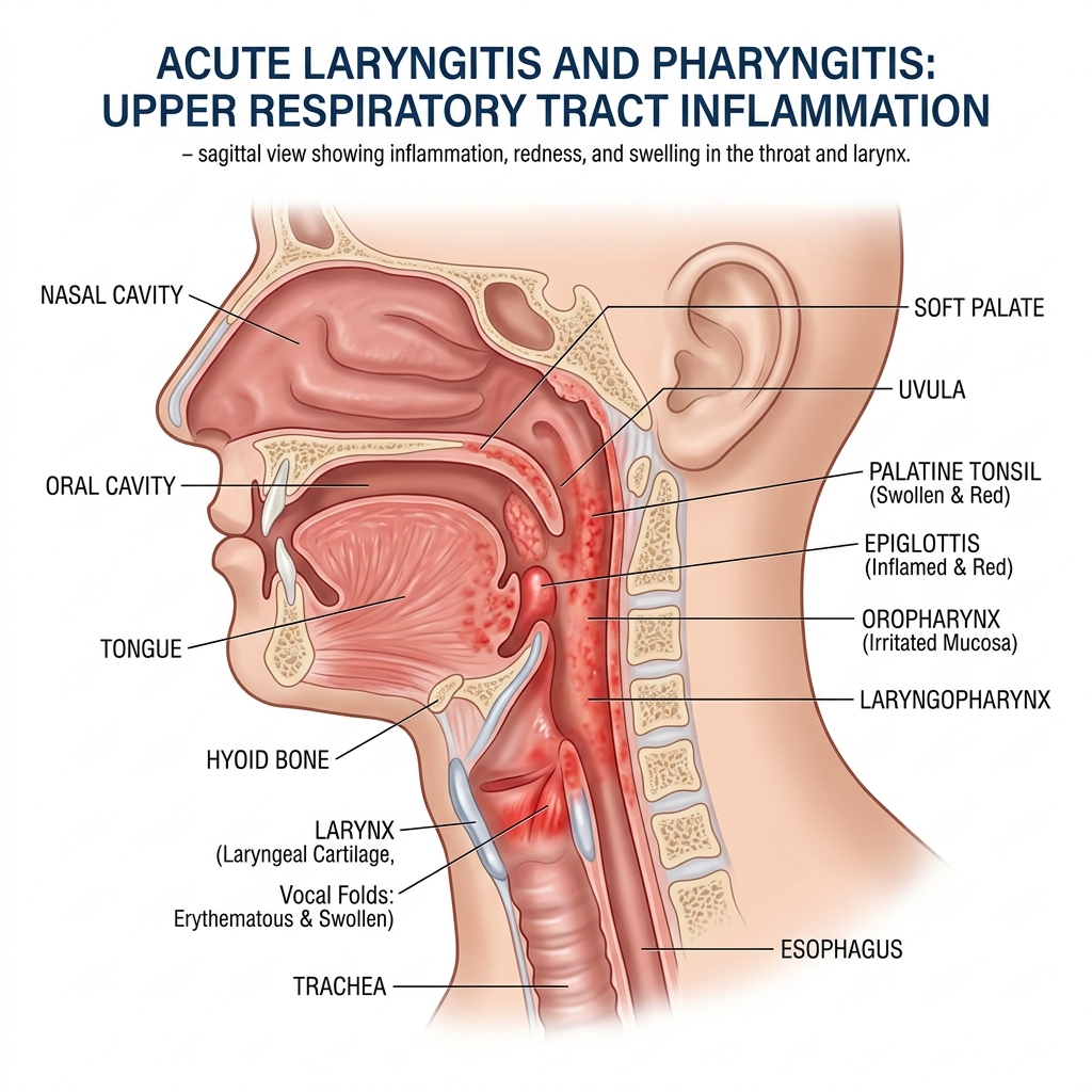 기관지 구조 메디컬 일러스트