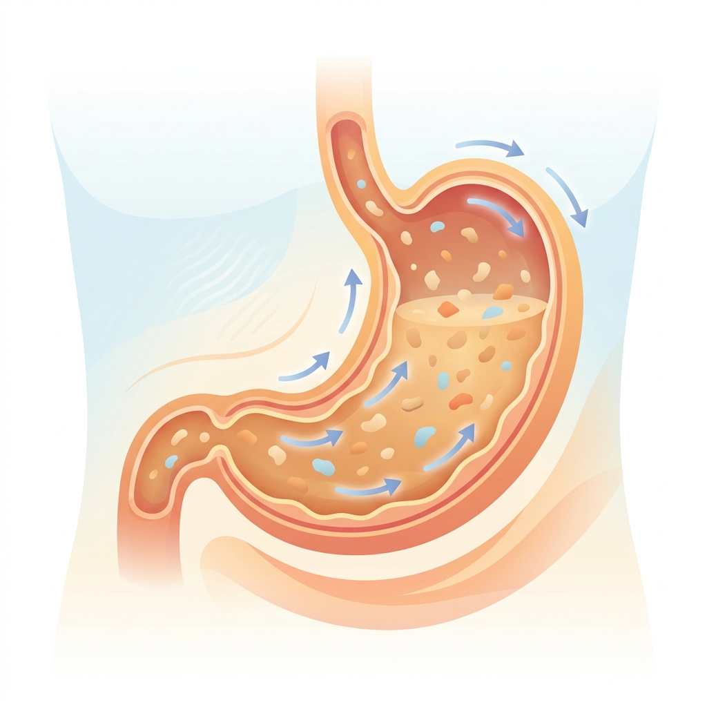 소화불량 위장 일러스트