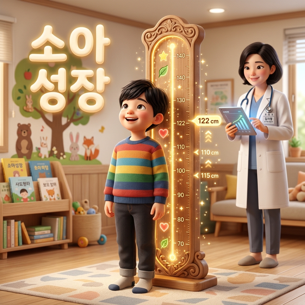 소아 성장판 메디컬 일러스트