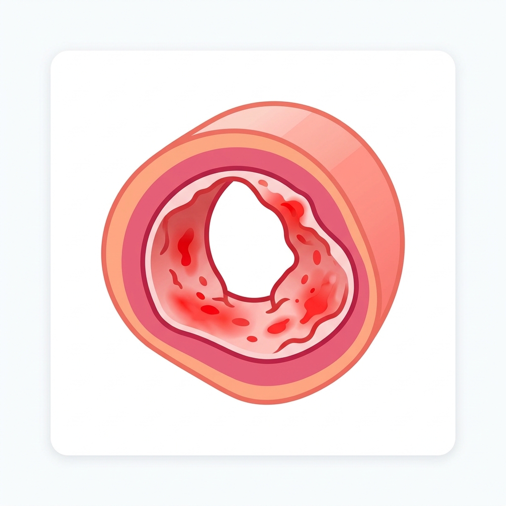 식도 점막 손상 일러스트