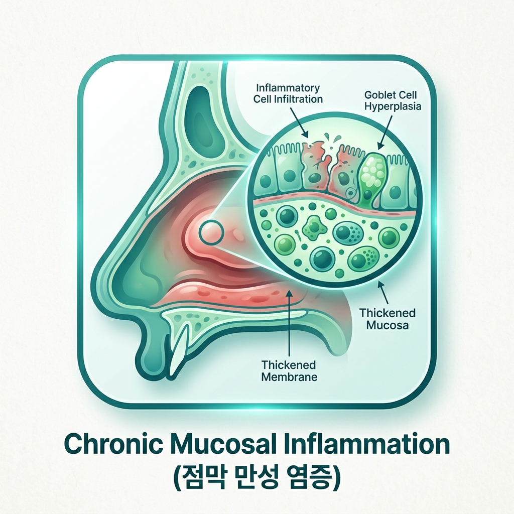 코 점막 만성 염증
